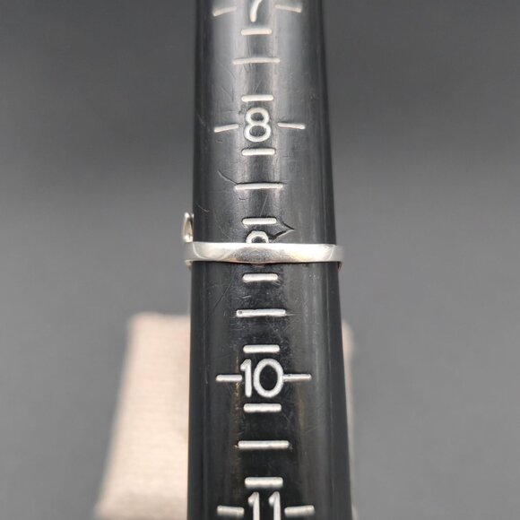 Size 9 Sterling Silver Enamel Leaf Nature Band Ring A6846 - Picture 6 of 8